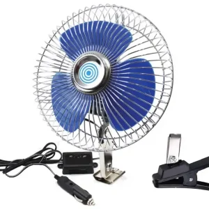 Ověřený Ventilátor do auta 24V AMIO 20 cm, celokovový s klipem