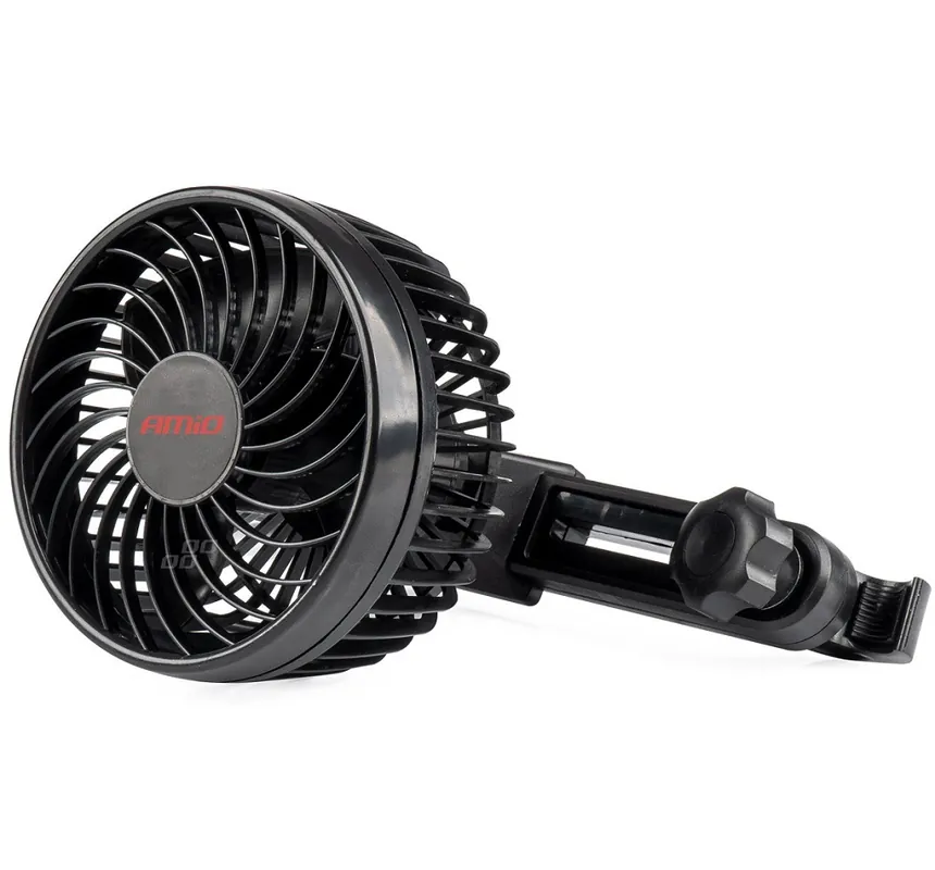 Ventilátor do auta 12V na opěrku hlavy pro cestující vzadu AMIO Speciální Cena