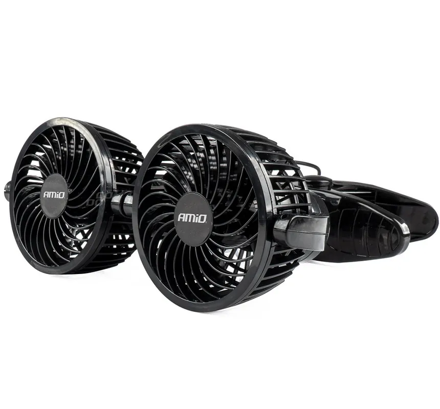Sezónní Sleva Ventilátor do auta 24V 100 mm na klips, dvojitý AMIO