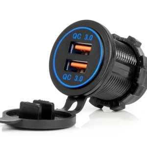 Vestavná nabíječka do auta 2x USB QC3.0 AMIO Akce