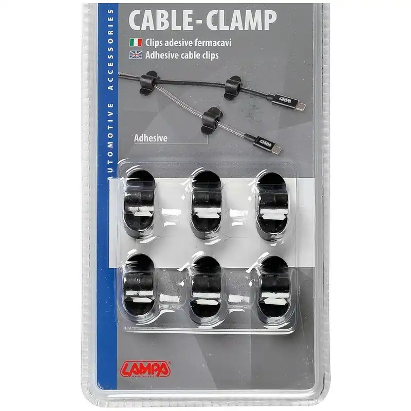 Akce Organizér kabelů LAMPA CABLE-CLAMP, 6 ks