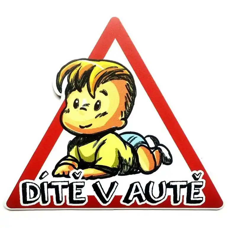 Nejlepší Cena Magnetická cedulka dítě v autě, chlapec