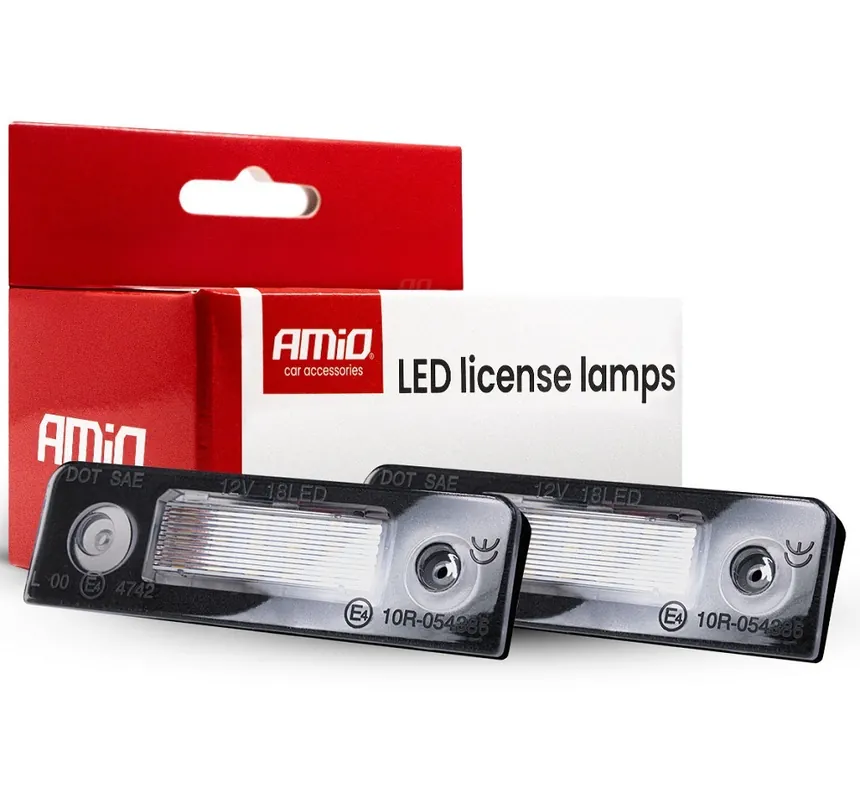 LED osvětlení SPZ Škoda Roomster (2006 - 2015) CANBUS, 18 LED AMiO Rychlé Dodání