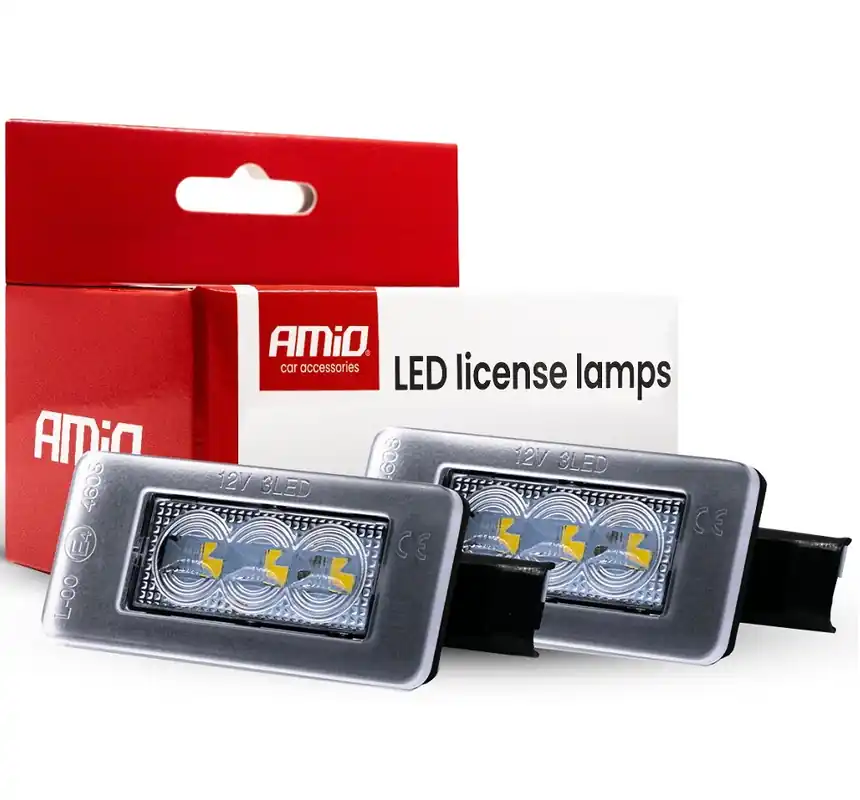 LED osvětlení SPZ Peugeot 508 I (2010 - 2018) CANBUS, 3 LED AMiO Hit Sezóny