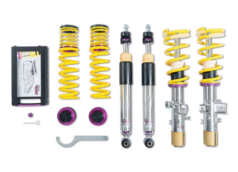 Výprodej Výškově stavitelný podvozek KW V3 s obousměrně nastavitelnou tuhostí pro Mazda 3 sedan (BK) max zatížení PN 971 - 1110 kg