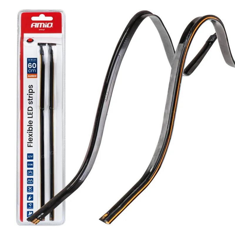 Kup Teď LED interiérové boční osvětlení AMIO 2×30 cm, oranžové, 12V