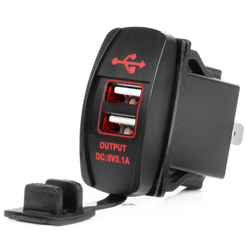 Nízká Cena Vestavná nabíječka do auta 2x USB 5V 3.1A ve tvaru lodi AMIO
