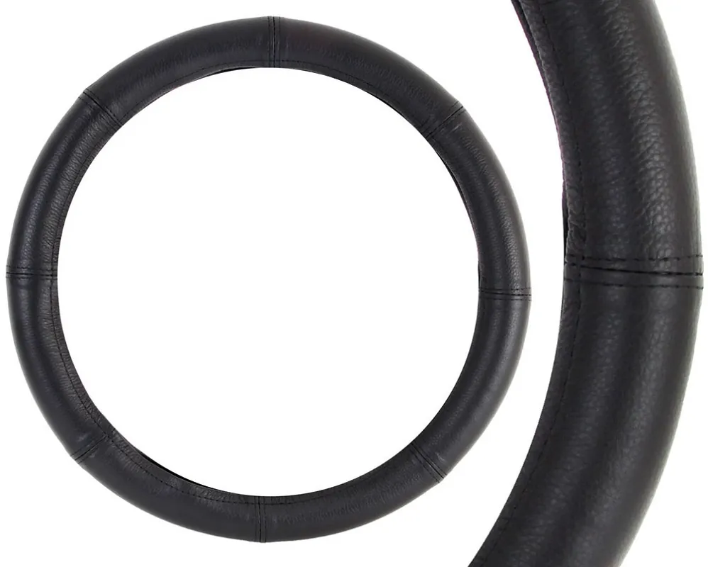 Kožený potah na volant 39 - 41 cm AMIO L, černý Must-Have