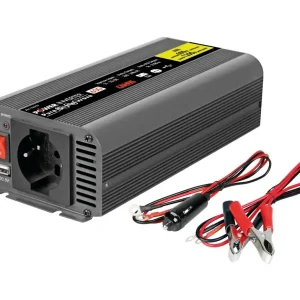Měnič napětí z 12V > 230V 600W trvalý vstupní výkon + USB výstup LAMPA PSW600 Sleva