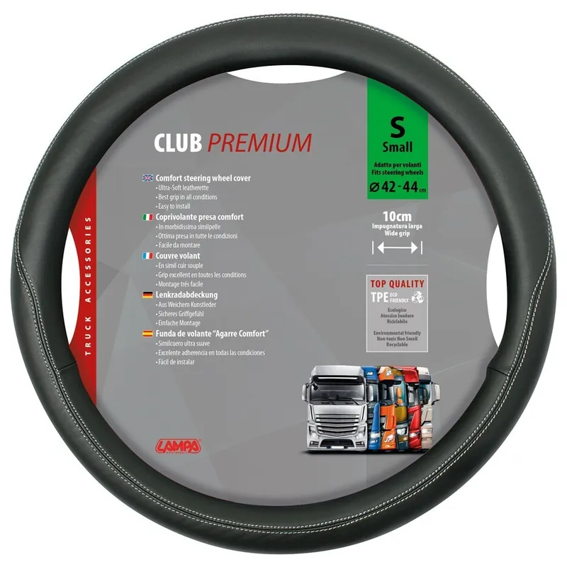Potah volantu 42 - 44 cm LAMPA CLUB PREMIUM S, černý Skeentex Kup Teď