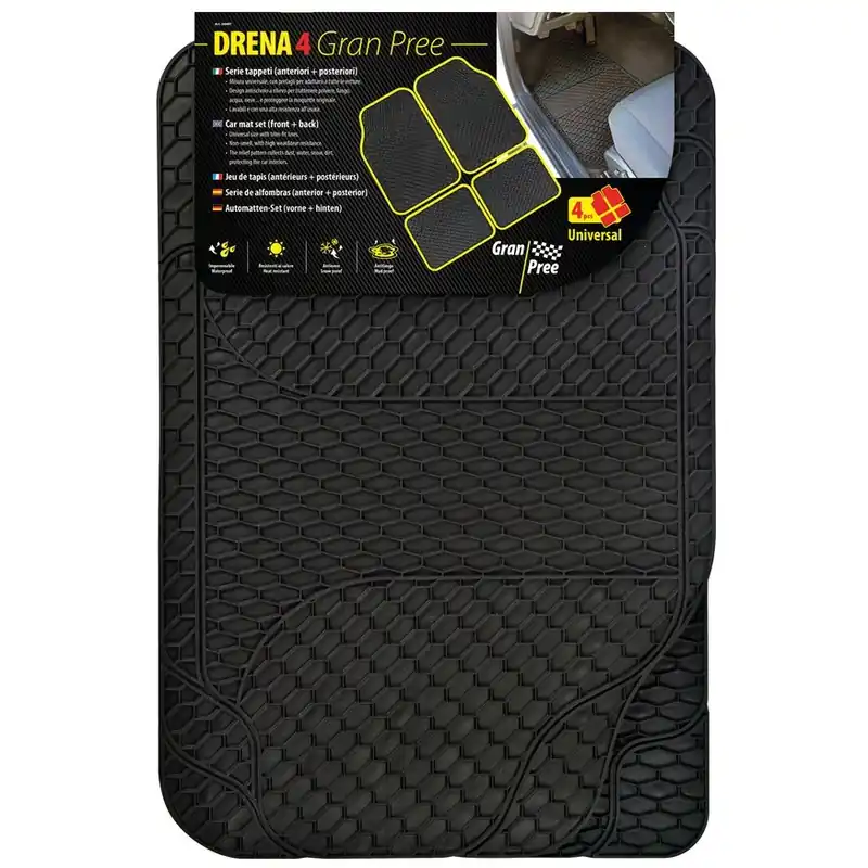 Přední + zadní UNI gumové koberce LAMPA DRENA 4 4 ks s možností tvarovaní Hit Sezóny