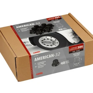 Nízká Cena Nerezové černé leštěné kryty šroubů AMERICAN 32 mm 40 ks pro kamiony LAMPA