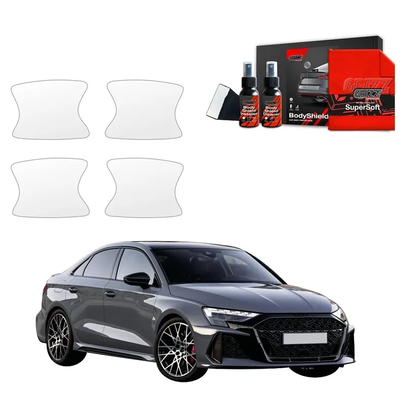 Ochranné fólie pod kliky Audi RS3 Facelift (od roku 2024>) GRIZZ Protector, 4 ks Horká Nabídka