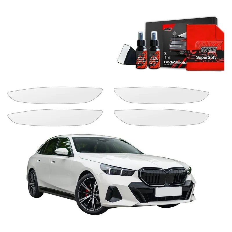 Ochranné fólie pod kliky BMW 5 G61 Combi (od roku 2024>) GRIZZ Protector, 4 ks Hit Sezóny