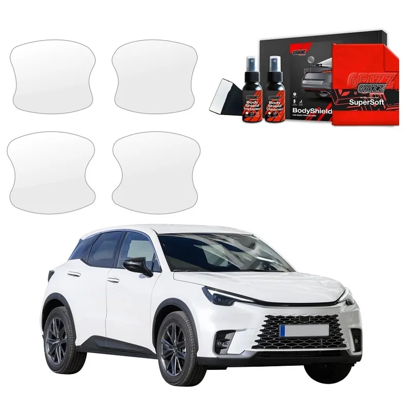 Nová Kolekce Ochranné fólie pod kliky Lexus LBX (od roku 2023>) GRIZZ Protector, 4 ks