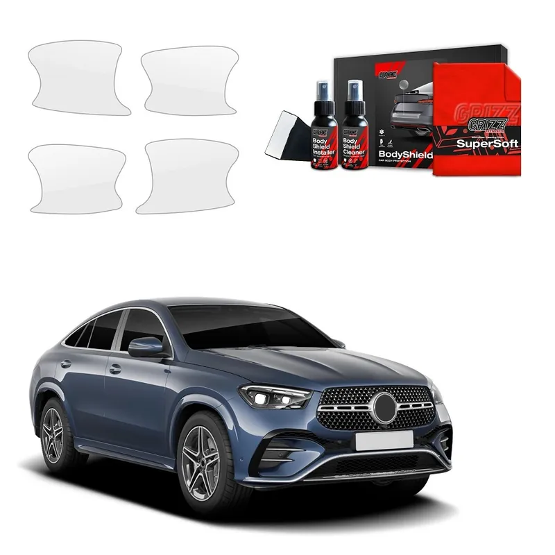 Ochranné fólie pod kliky Mercedes Benz GLE II Facelift (od roku 2023>) GRIZZ Protector, 4 ks Nejprodávanější