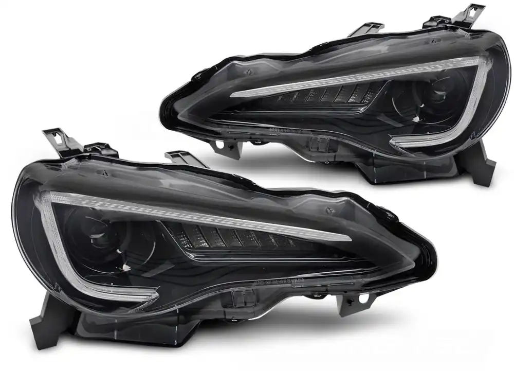 TOYOTA GR86 2012-2021 - přední LED světla TUBE ČERNÁ Vrácení Zdarma