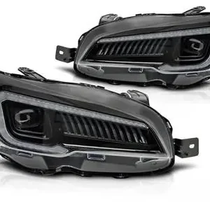 SUBARU WRX 2014-2022 - přední LED světla TUBE LIGHT černá Výhodná Nabídka