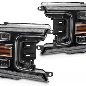 FORD F150 MK13 2017-2020 - přední FULL LED černá DRL Cenově Výhodný