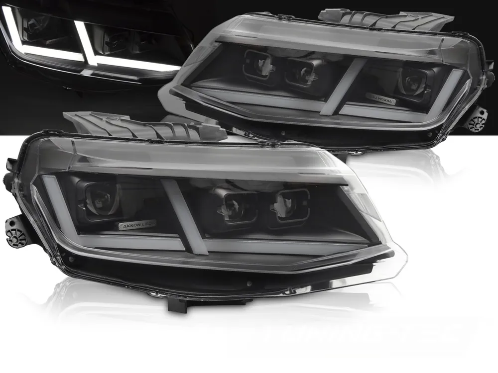 CHEVROLET CAMARO 2016-2018 - přední světla FULL LED ČERNÁ Akční Nabídka