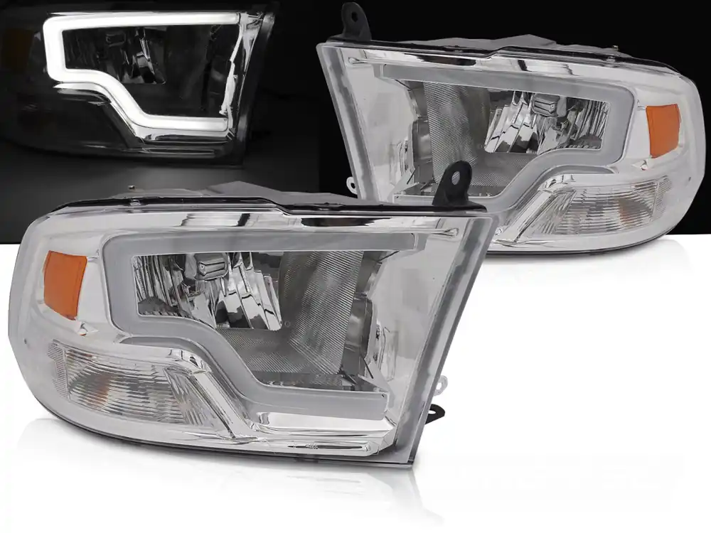 Objednat Nyní DODGE RAM 2009-2018 - přední světla TUBE chromová