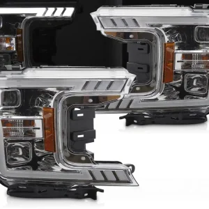 FORD F150 MK 13 2017-2020 - přední světla TUBE CHROMOVÁ Jen Po Omezenou Doba