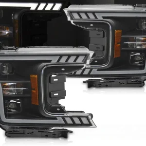 FORD F150 MK 13 2017-2020 - přední světla TUBE ČERNÁ Značkový