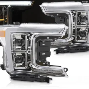 Hit Sezóny FORD F150 MK 13 2017-2020 - přední FULL LED světla chromová