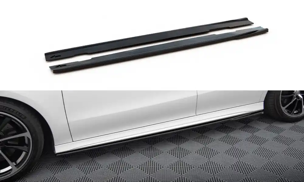 Mercedes CLA C118/X118 AMG-Line, difuzory pod boční prahy, Maxton Design Vysoce Kvalitní
