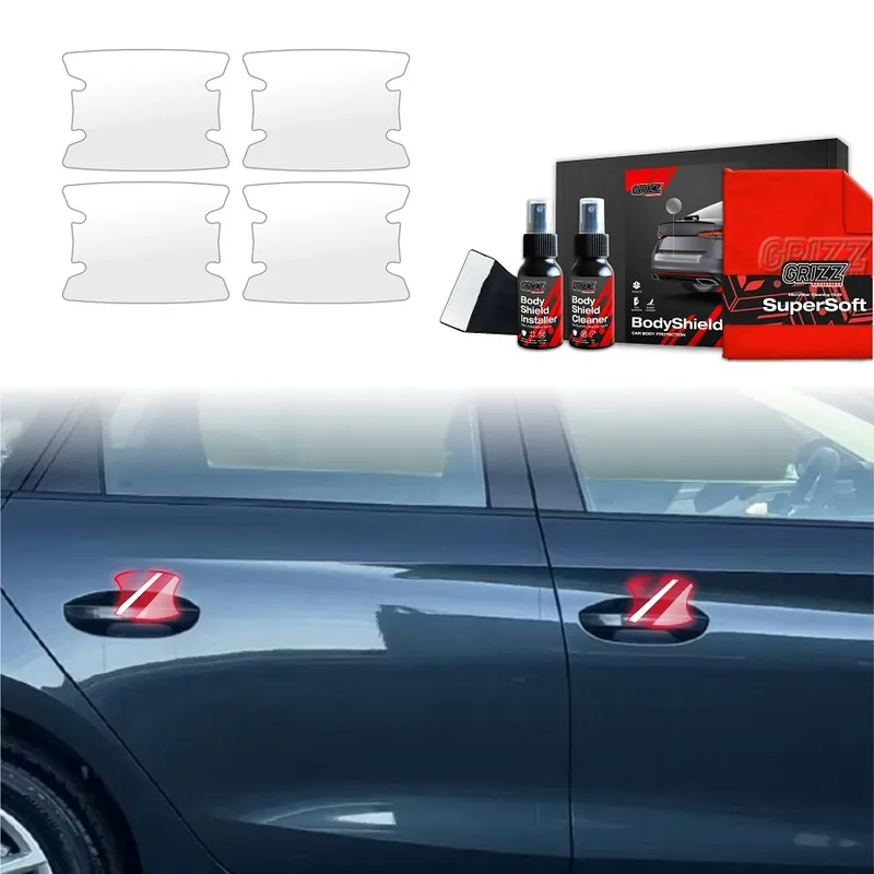 Ochranné fólie pod kliky Seat Leon IV Facelift (od roku 2024>) GRIZZ Protector, 4 ks Finální Výprodej