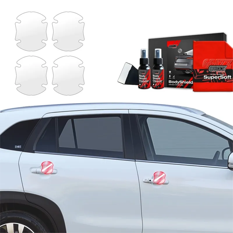 Ochranné fólie pod kliky Suzuki S-Cross III (od roku 2021>) GRIZZ Protector, 4 ks Výhodná Nabídka