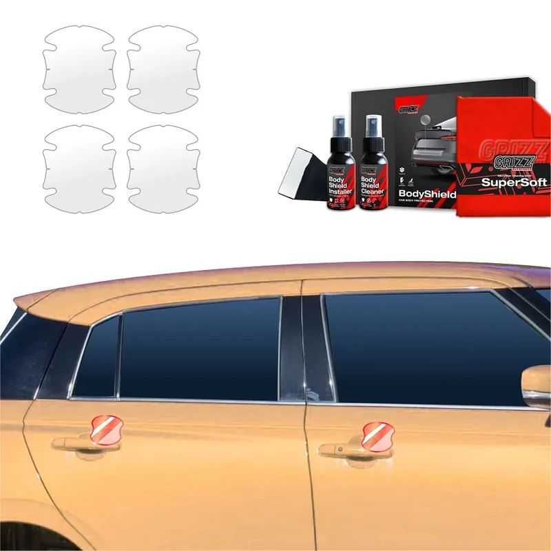 Ochranné fólie pod kliky Suzuki Swift IV (od roku 2024>) GRIZZ Protector, 4 ks Nízká Cena