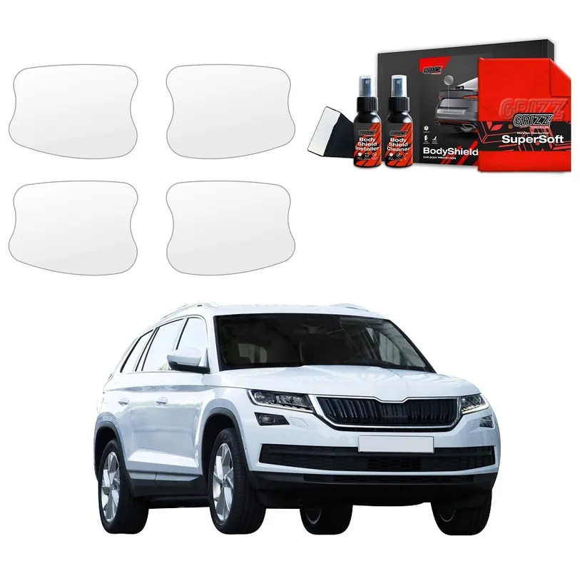Ochranné fólie pod kliky Škoda Kodiaq I (2016 - 2024) GRIZZ Protector, 4 ks Nejlepší Volba