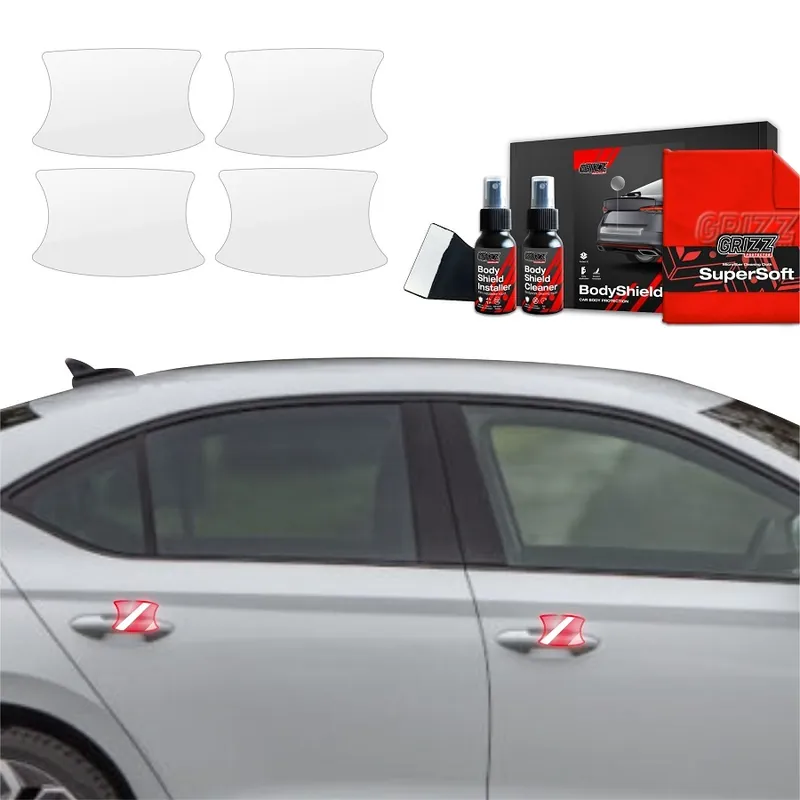 Ochranné fólie pod kliky Škoda Octavia IV Liftback (od roku 2019>) GRIZZ Protector, 4 ks Cenový Hit