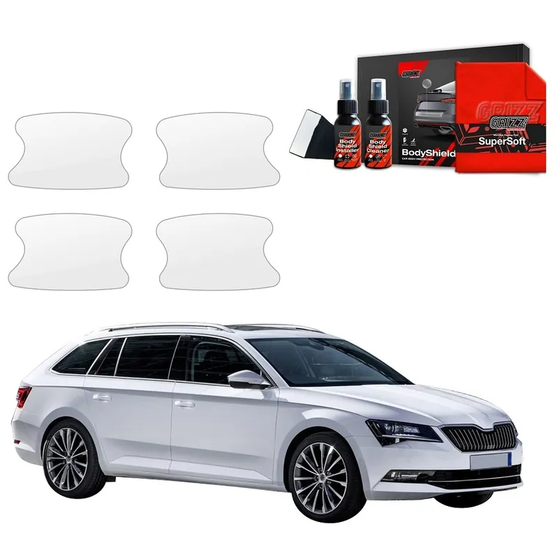 Must-Have Ochranné fólie pod kliky Škoda Superb III Combi (2015 - 2019) GRIZZ Protector, 4 ks