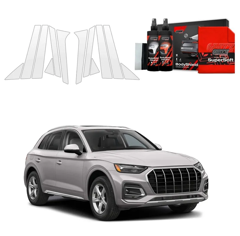 Speciální Cena Ochranné fólie na sloupky Audi Q5 II Facelift (2020 - 2024) GRIZZ Protector, 12 ks