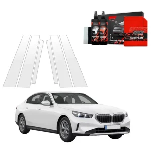 Hit Sezóny Ochranné fólie na sloupky BMW 5 G60 Sedan (od roku 2023>) GRIZZ Protector, 6 ks