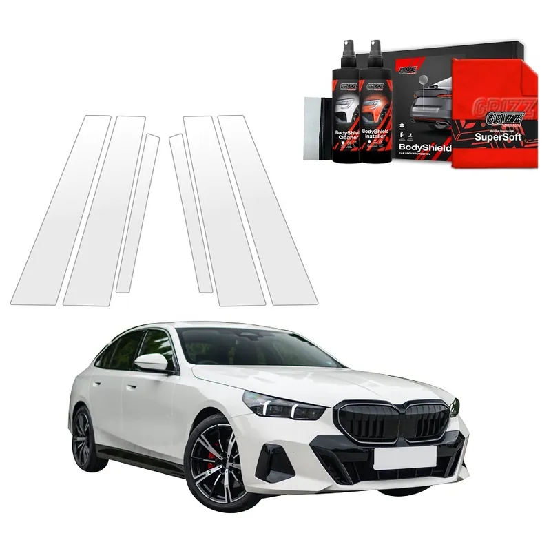 Bezpečná Platba Ochranné fólie na sloupky BMW 5 G61 Combi (od roku 2024>) GRIZZ Protector, 6 ks