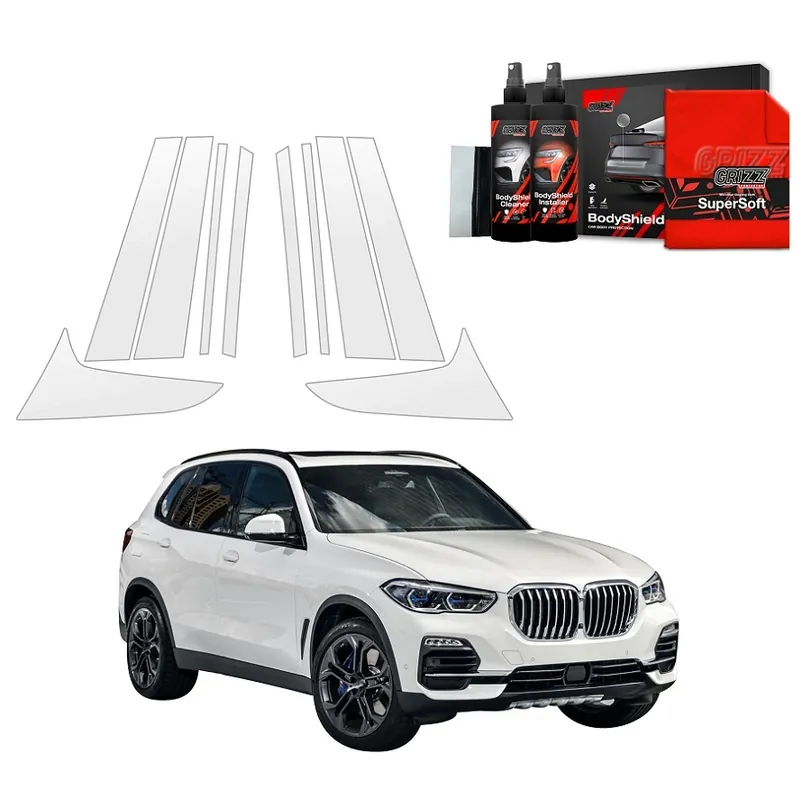 Ochranné fólie na sloupky BMW X5 G05 (2018 - 2023) GRIZZ Protector, 10 ks Aktuální