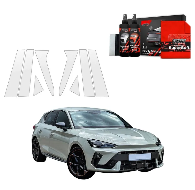 Ochranné fólie na sloupky Cupra Leon Hatchback (od roku 2024>) GRIZZ Protector, 8 ks Akce