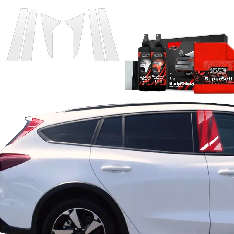 Ochranné fólie na sloupky Ford Focus IV Combi Active X (2021 - 2025) GRIZZ Protector, 6 ks Rychlé Dodání