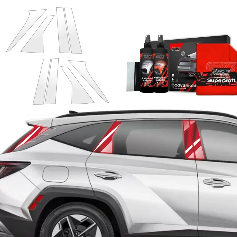 Ochranné fólie na sloupky Hyundai Tucson IV (od roku 2024>) GRIZZ Protector, 8 ks Kup Teď
