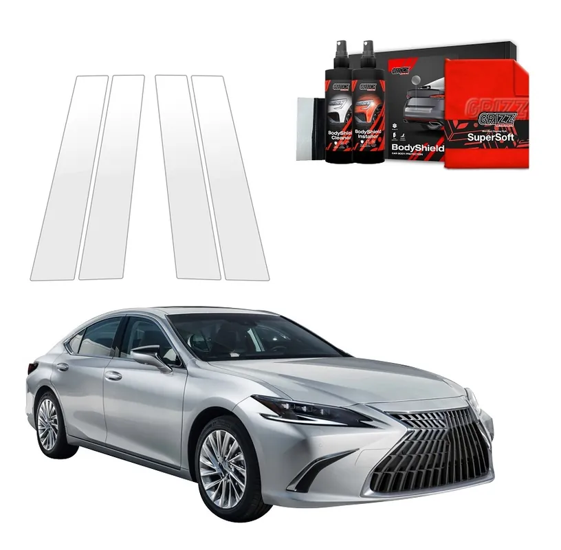 Must-Have Ochranné fólie na sloupky Lexus ES VII (od roku 2021>) GRIZZ Protector, 4 ks