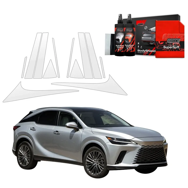 Ochranné fólie na sloupky Lexus RX V (od roku 2022>) GRIZZ Protector, 12 ks Značkový
