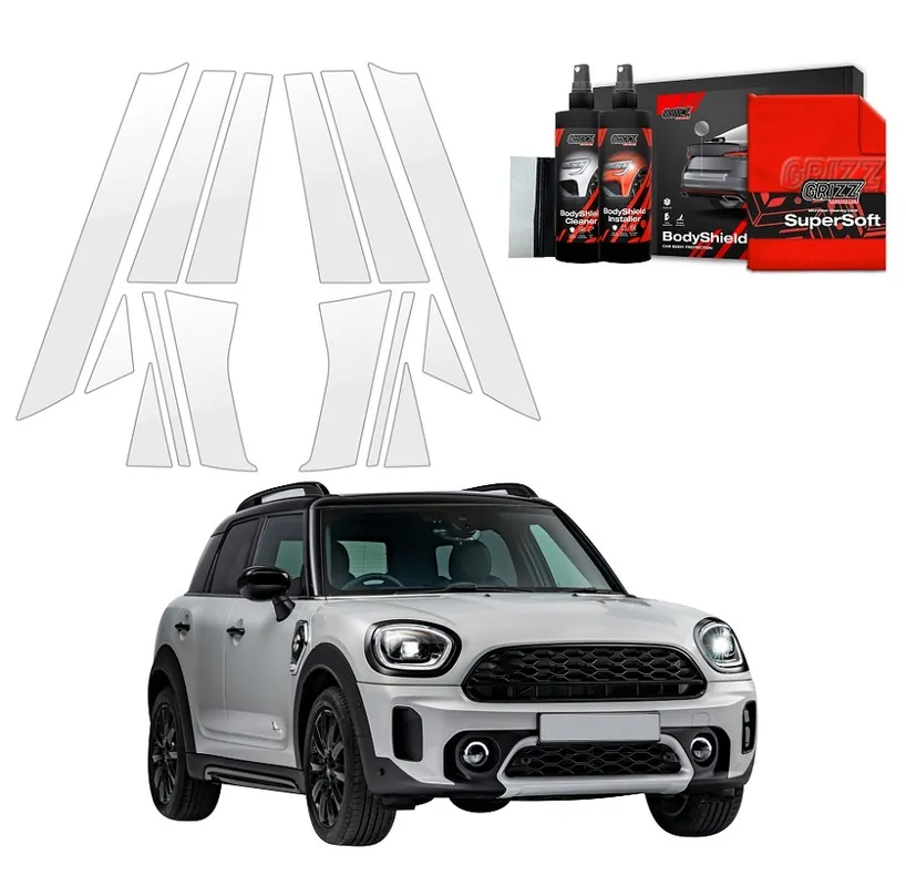 Cenový Hit Ochranné fólie na sloupky Mini Countryman III U25 (od roku 2023>) GRIZZ Protector, 14 ks