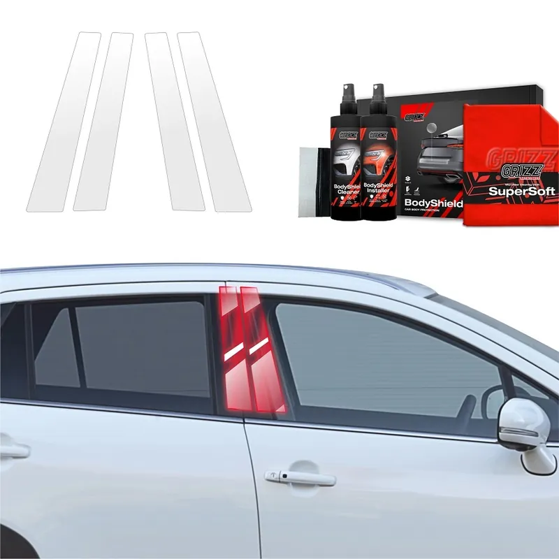 Ověřený Ochranné fólie na sloupky Suzuki S-Cross III (od roku 2021>) GRIZZ Protector, 4 ks