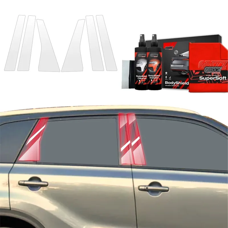 Ochranné fólie na sloupky Suzuki Vitara II Facelift (od roku 2024>) GRIZZ Protector, 6 ks Novinka