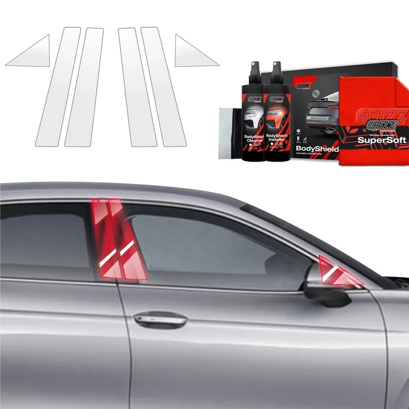 Cenově Výhodný Ochranné fólie na sloupky Škoda Superb IV Liftback (od roku 2024>) GRIZZ Protector, 6 ks