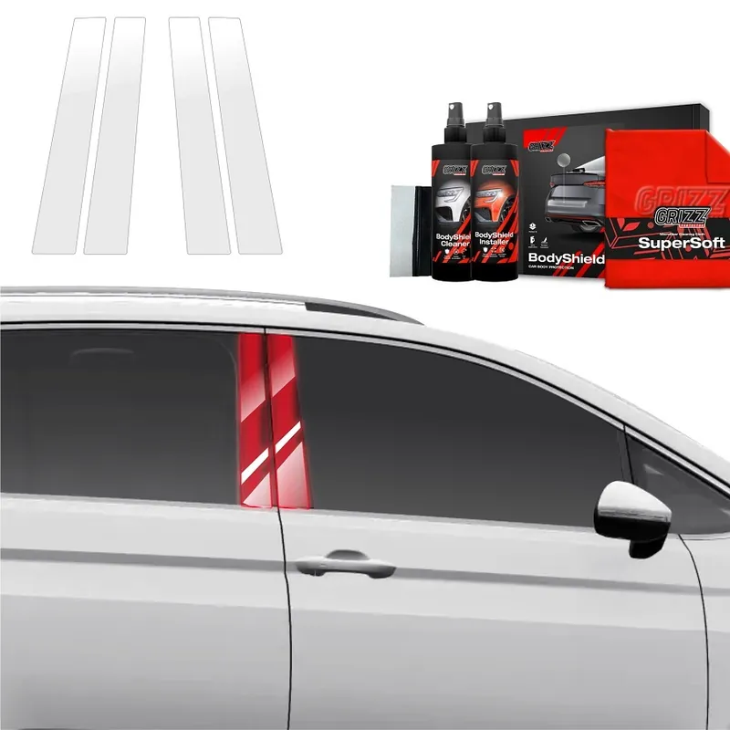 Ověřený Ochranné fólie na sloupky Volkswagen Touran II (od roku 2024>) GRIZZ Protector, 4 ks