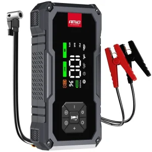 Výprodej AKU kompresor s funkcí powerbanky a boosteru 7200 mAh 600A AMIO